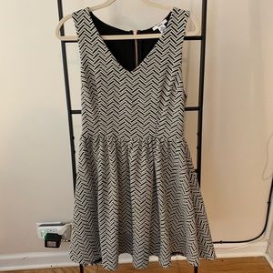 Bar III Chevron Knit Sleeveless Dress